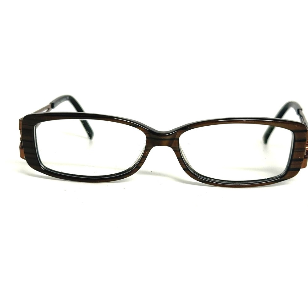 Valentino 5638 0NWY Brown Striped Eyeglass Frames Women 135 Italy Designer‎
